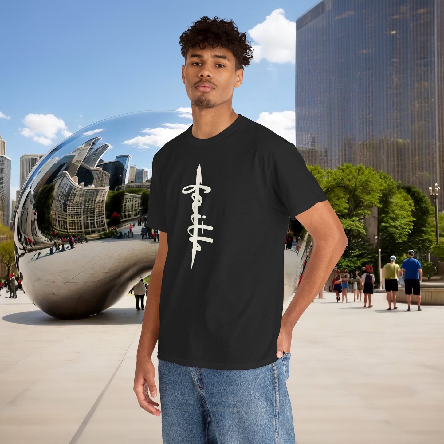 ALIF — stand in "FAITH” — Menaste Sacred T-Shirt