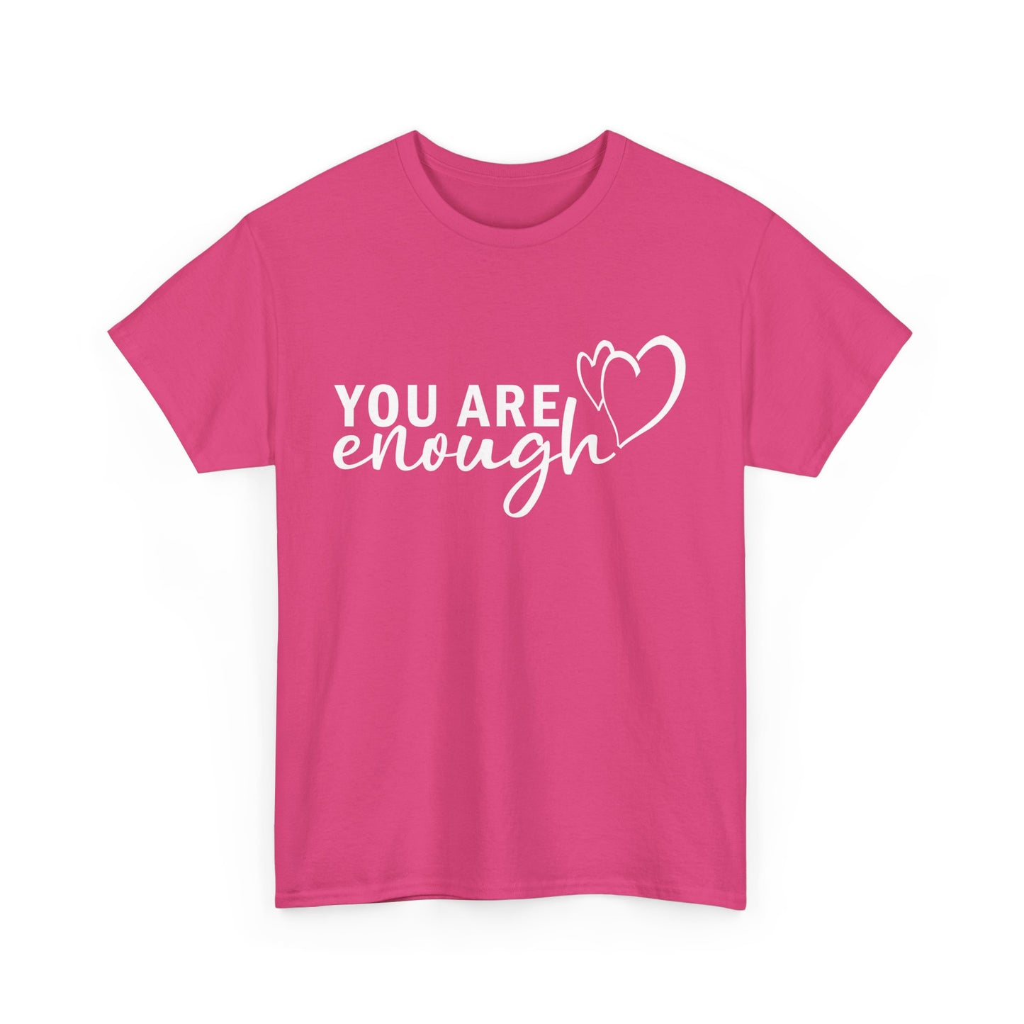 💖"You Are Enough" Heavy Cotton Tee - A Heartfelt Reminder