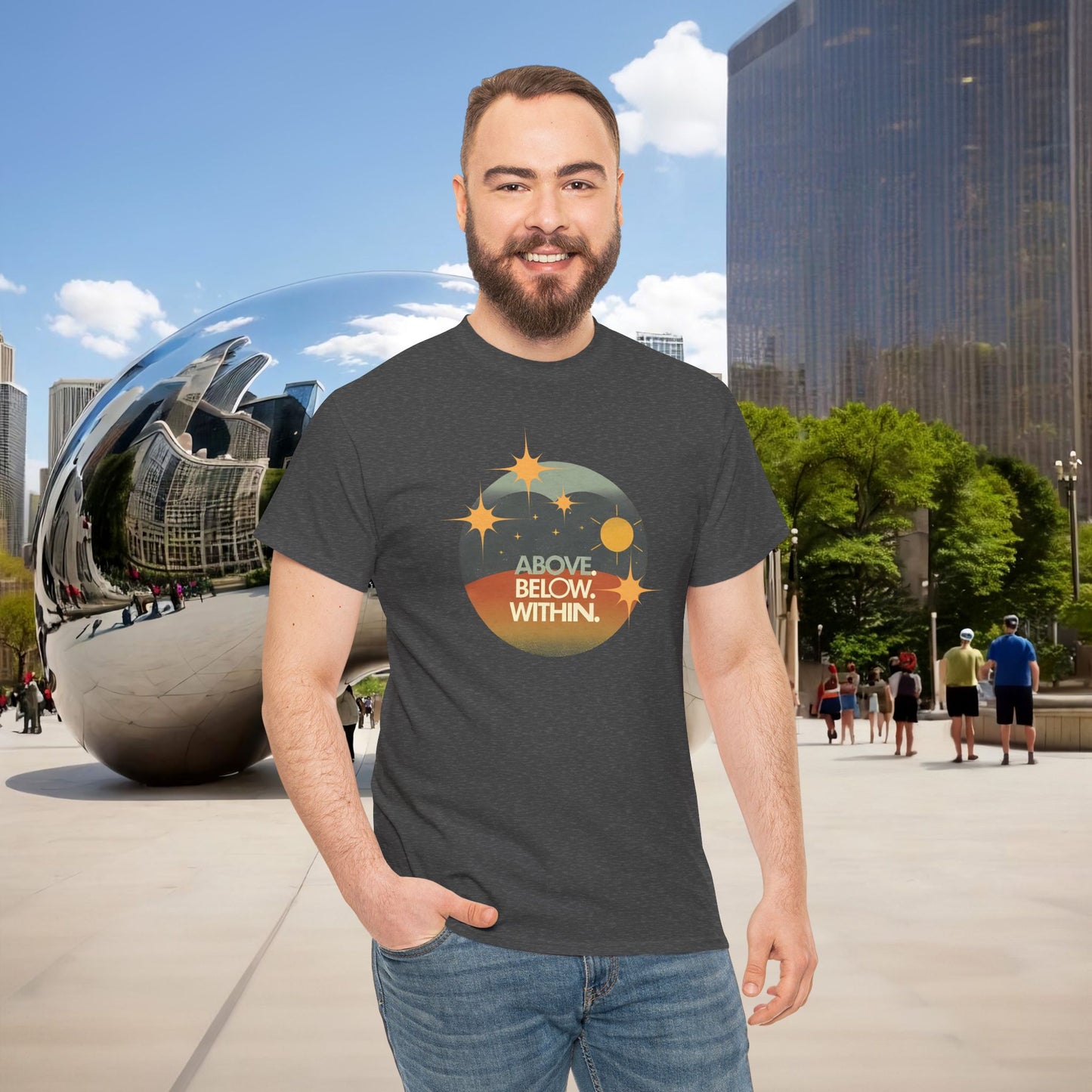 🌄 “Above. Below. Within.” — Menaste Presence Tee