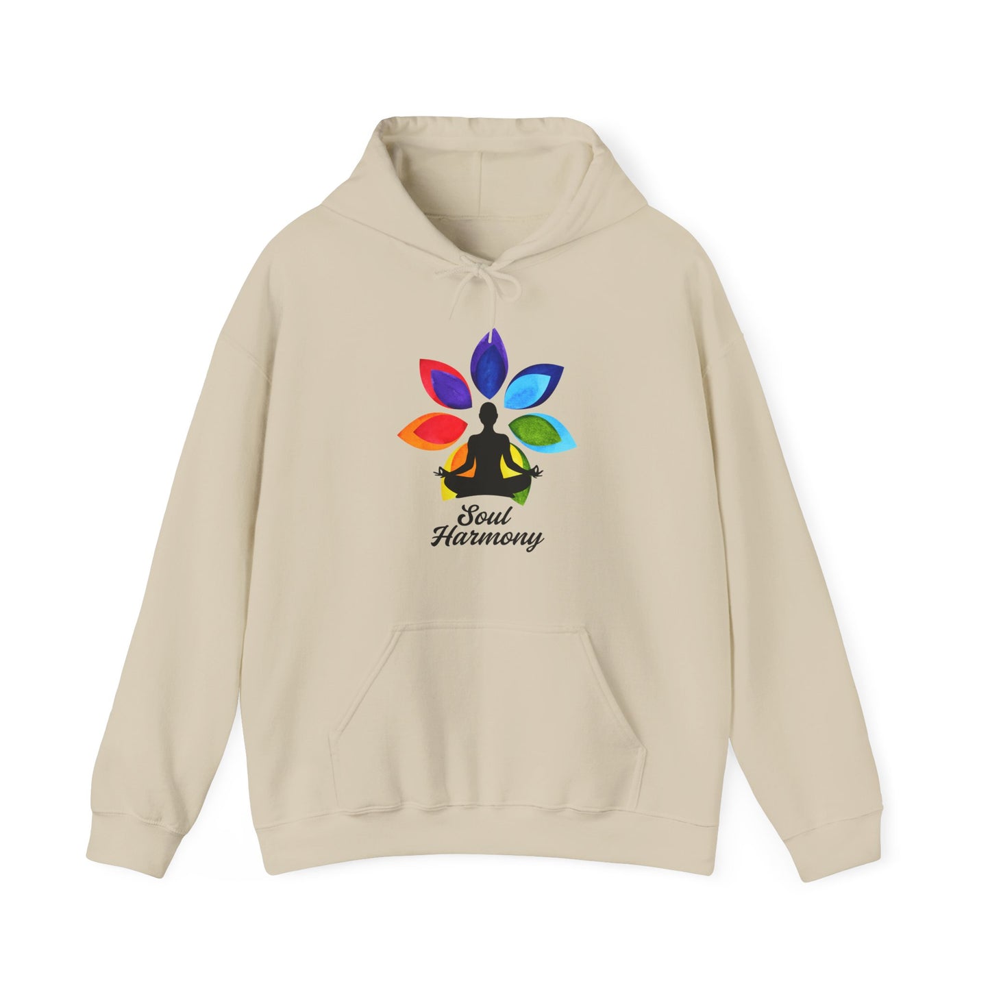🌸Soul Harmony Hoodie – Meditative Lotus Chakra Alignment🧘‍♀️🌈✨