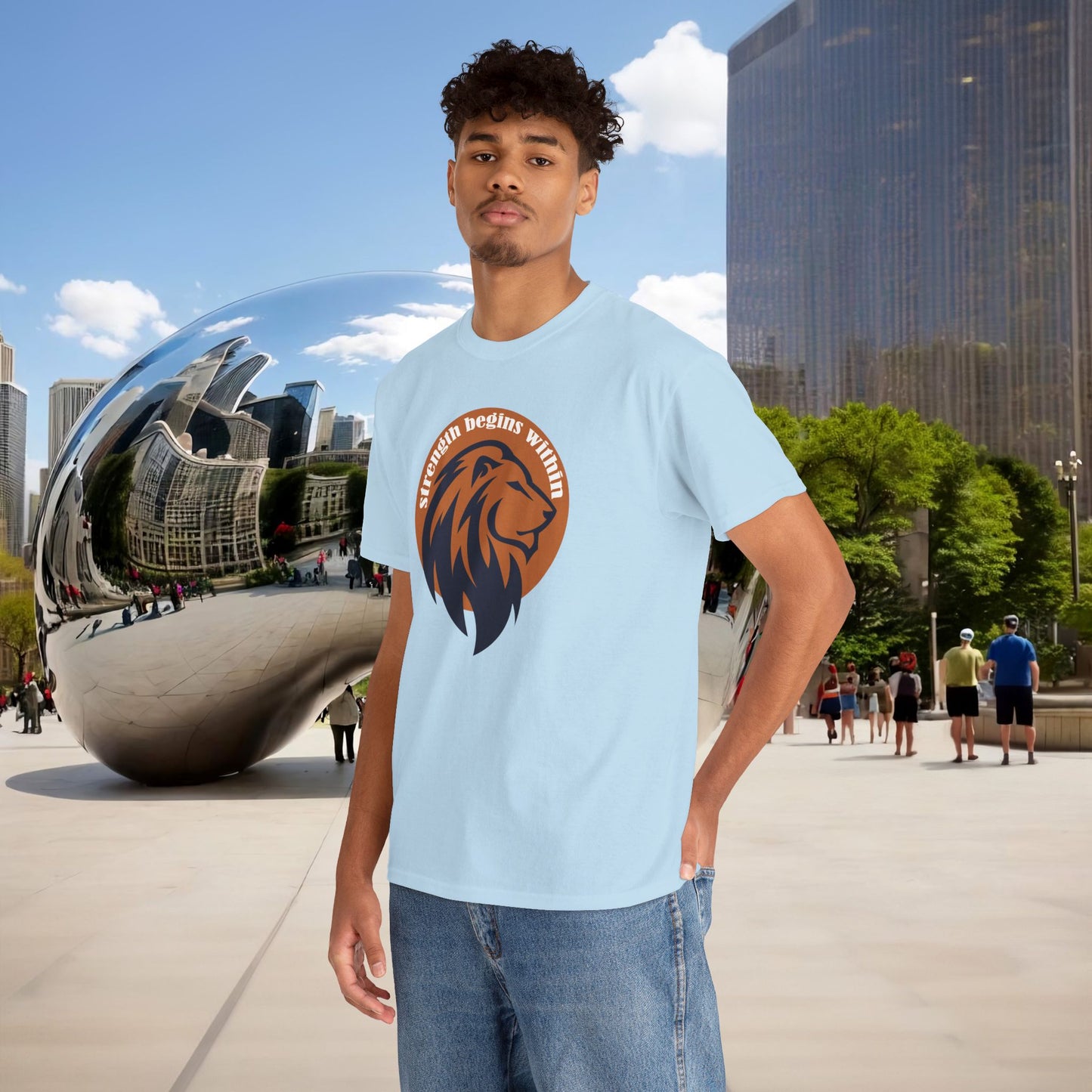 🔥🦁 “Strength Begins Within” — Menaste Lion Sigil Tee