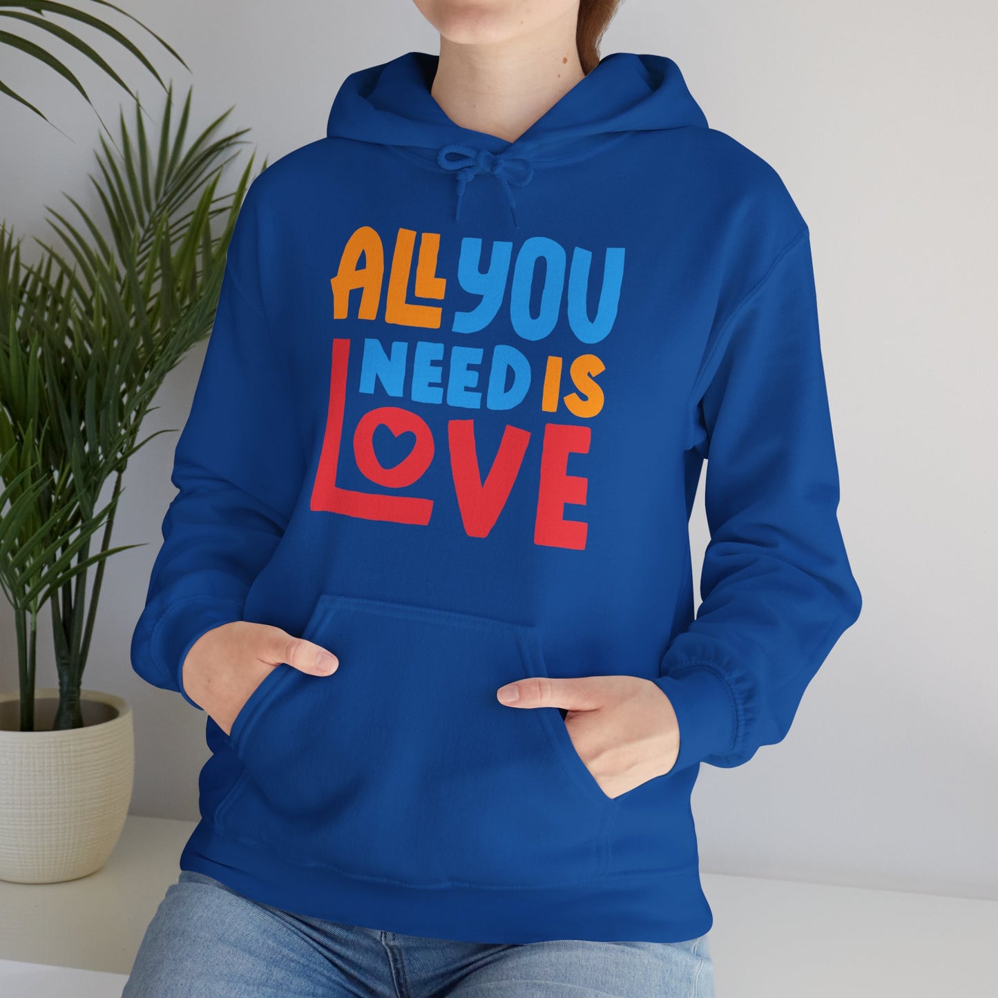 🌈All You Need Is Love Hoodie – Cozy Colorful Reminder of What Matters Most❤️🌈✨