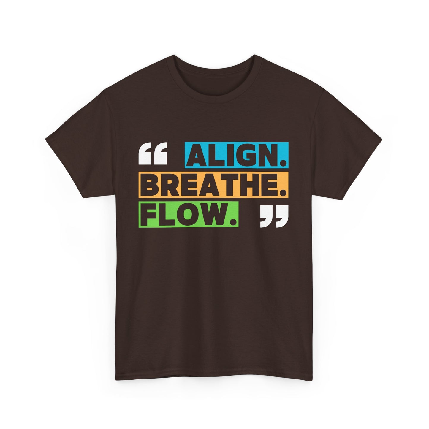 Align • Breathe • Flow - Motivating Vibe Heavy Cotton Tee