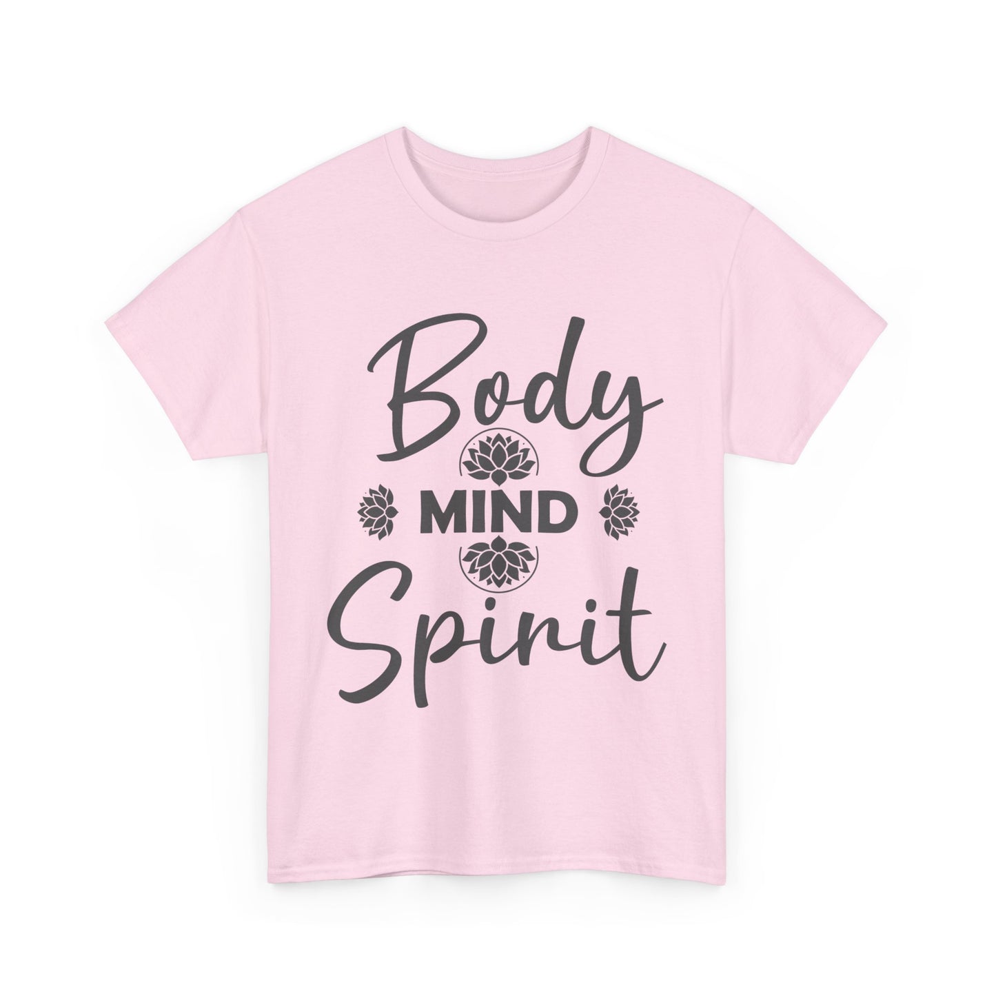 "Body • Mind • Spirit" - Align Your Energy Heavy Cotton Tee