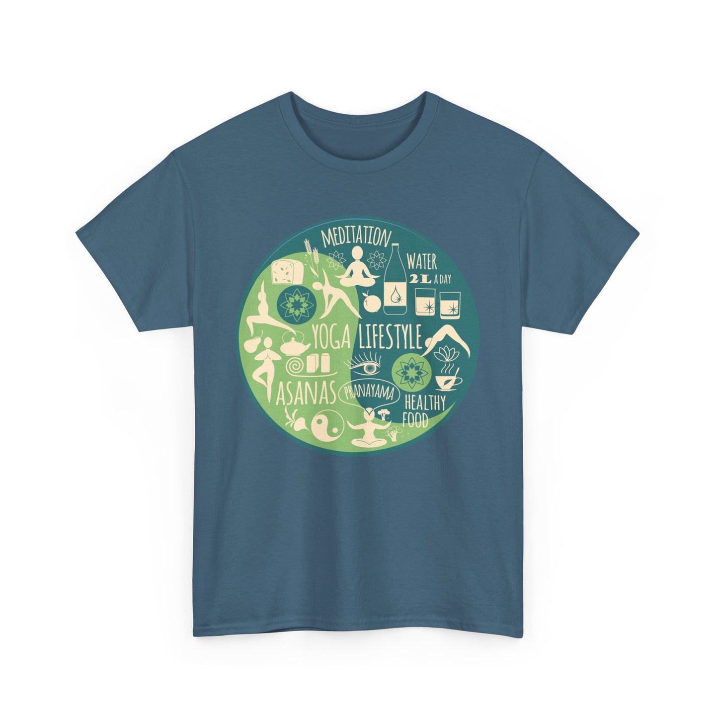 Vital Flow Heavy Cotton Tee - Live the Good Life, Mindfully