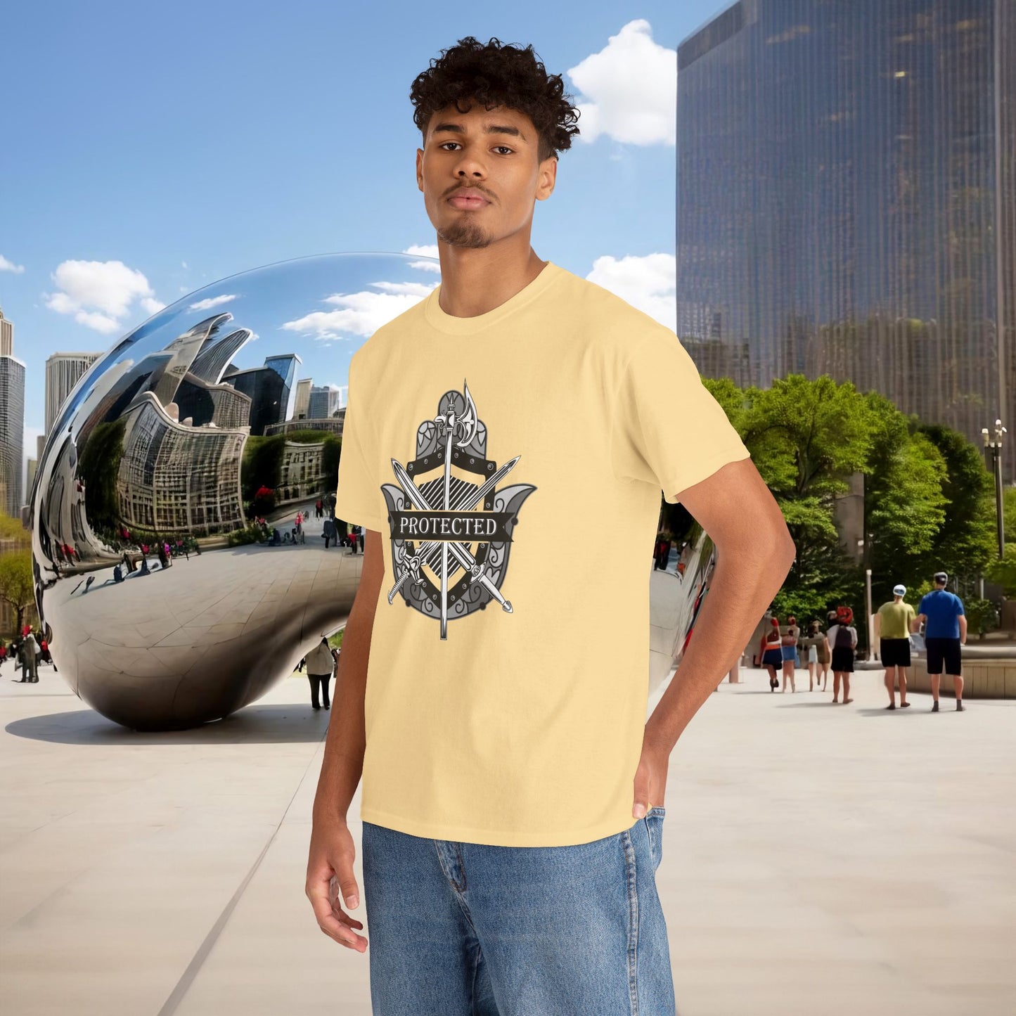 🛡️✋ PROTECTED — The Warrior’s Hamsa Shield Tee (Menaste Edition)