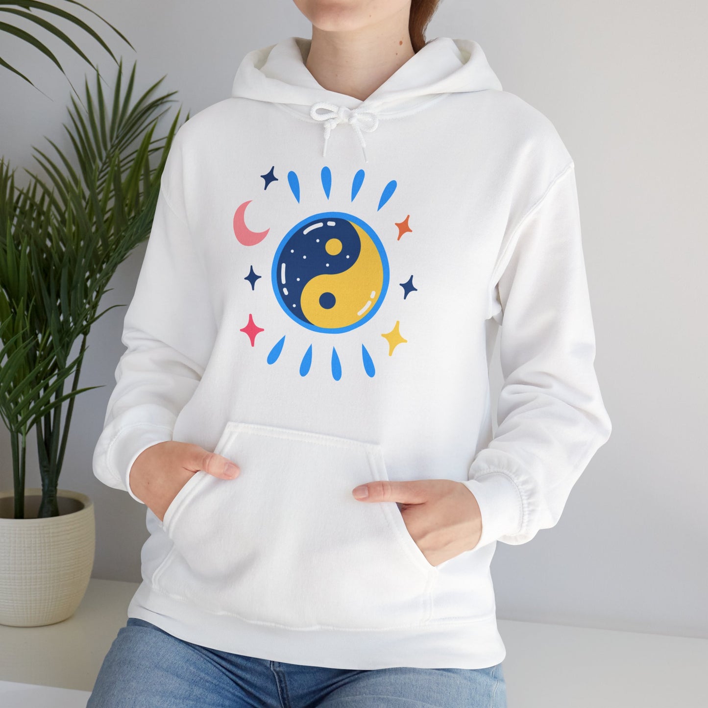 🌙Lunar Balance Hoodie - Wrapped in Cosmic Harmony ✨