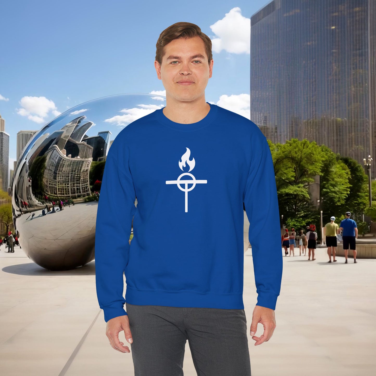 ⚔️ The Warrior Monk Sigil — Menaste Crewneck Sweatshirt (Monastic Edition)