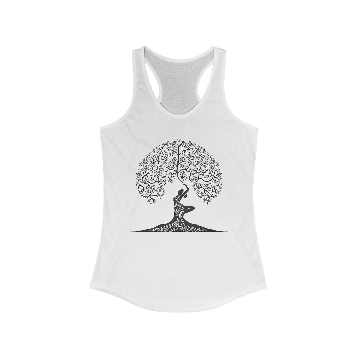 “Goddess Roots” Racerback Tank – Strength, Nature & Feminine Power