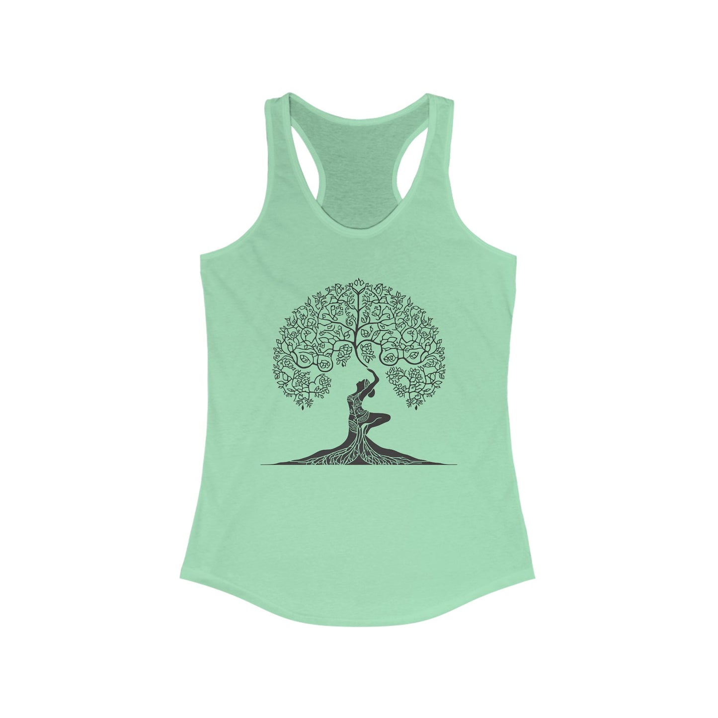 “Goddess Roots” Racerback Tank – Strength, Nature & Feminine Power