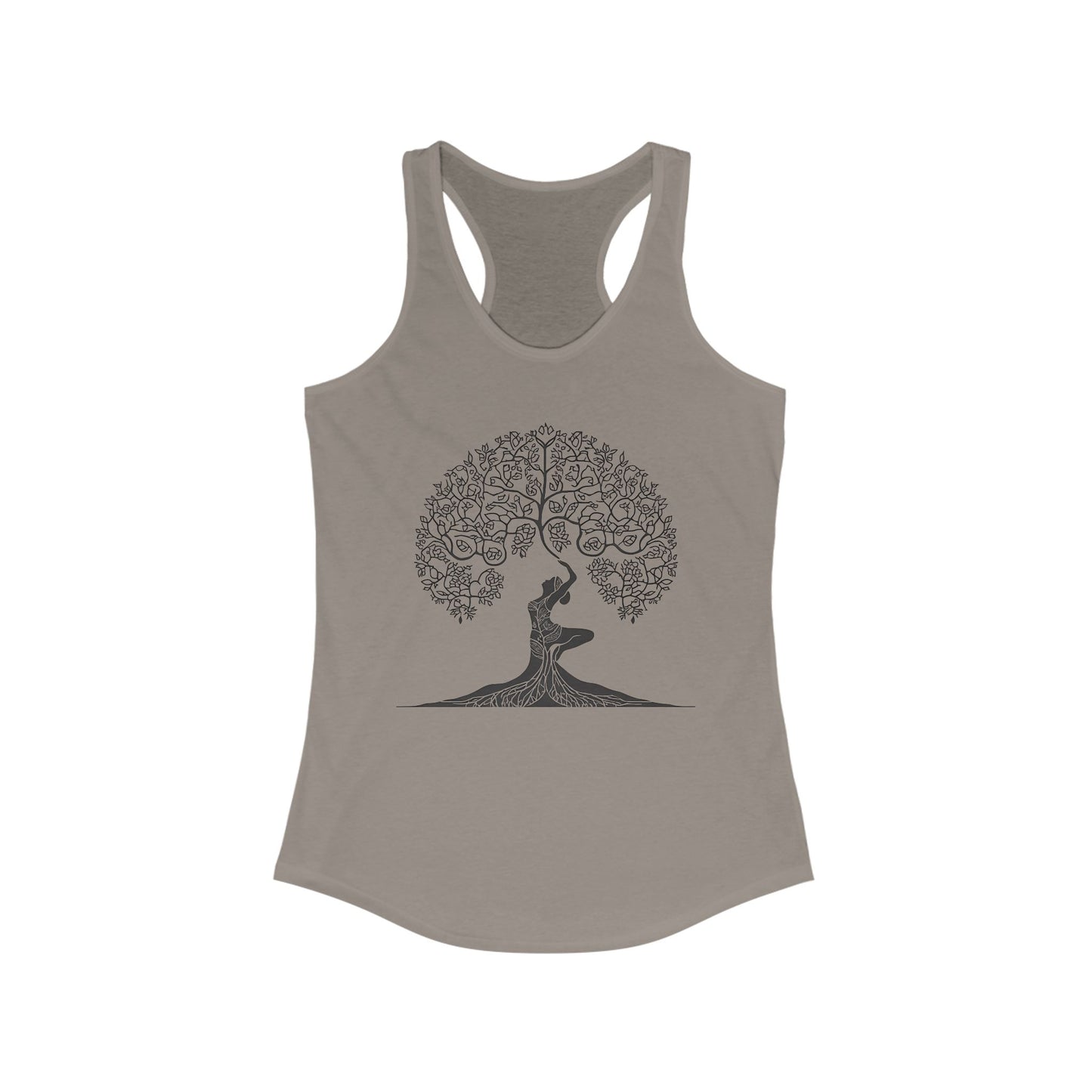 “Goddess Roots” Racerback Tank – Strength, Nature & Feminine Power