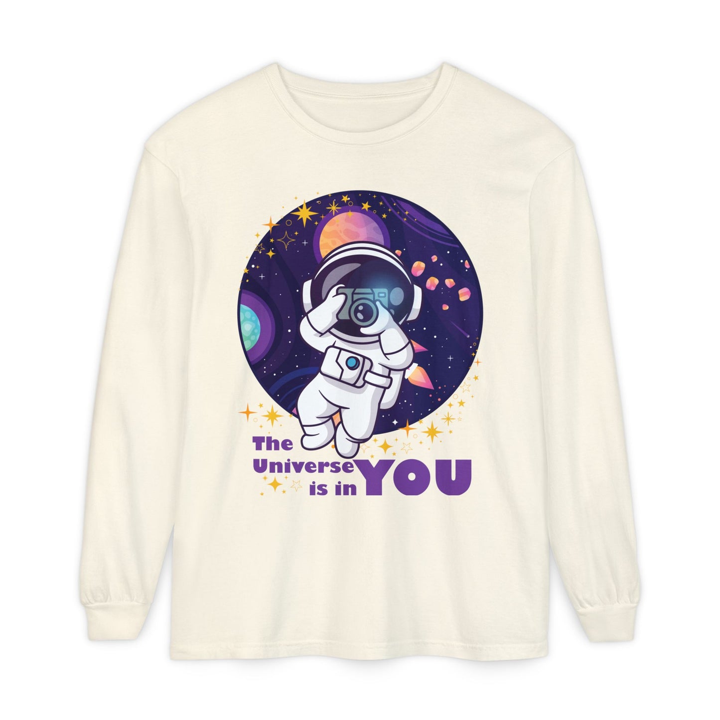 🌌The Universe Is in You - Cosmic Long Sleeve Tee