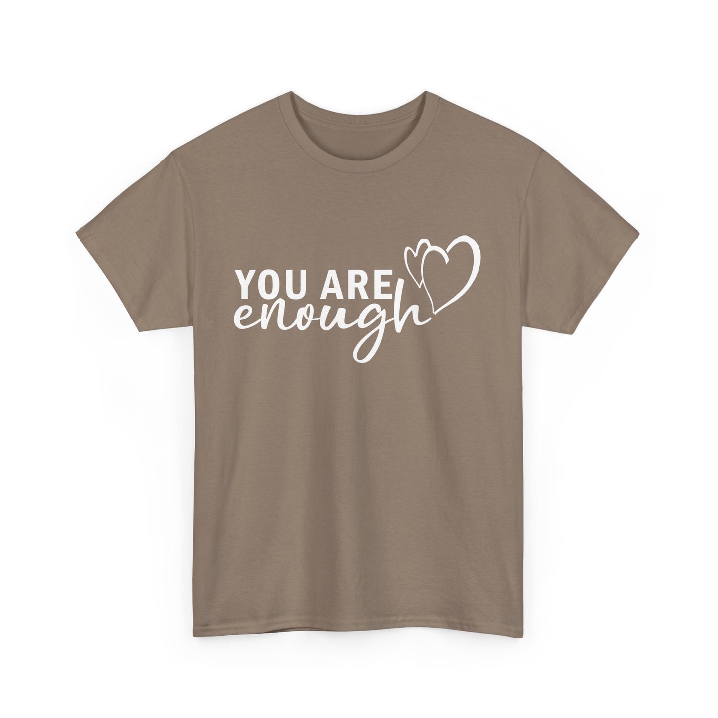 💖"You Are Enough" Heavy Cotton Tee - A Heartfelt Reminder