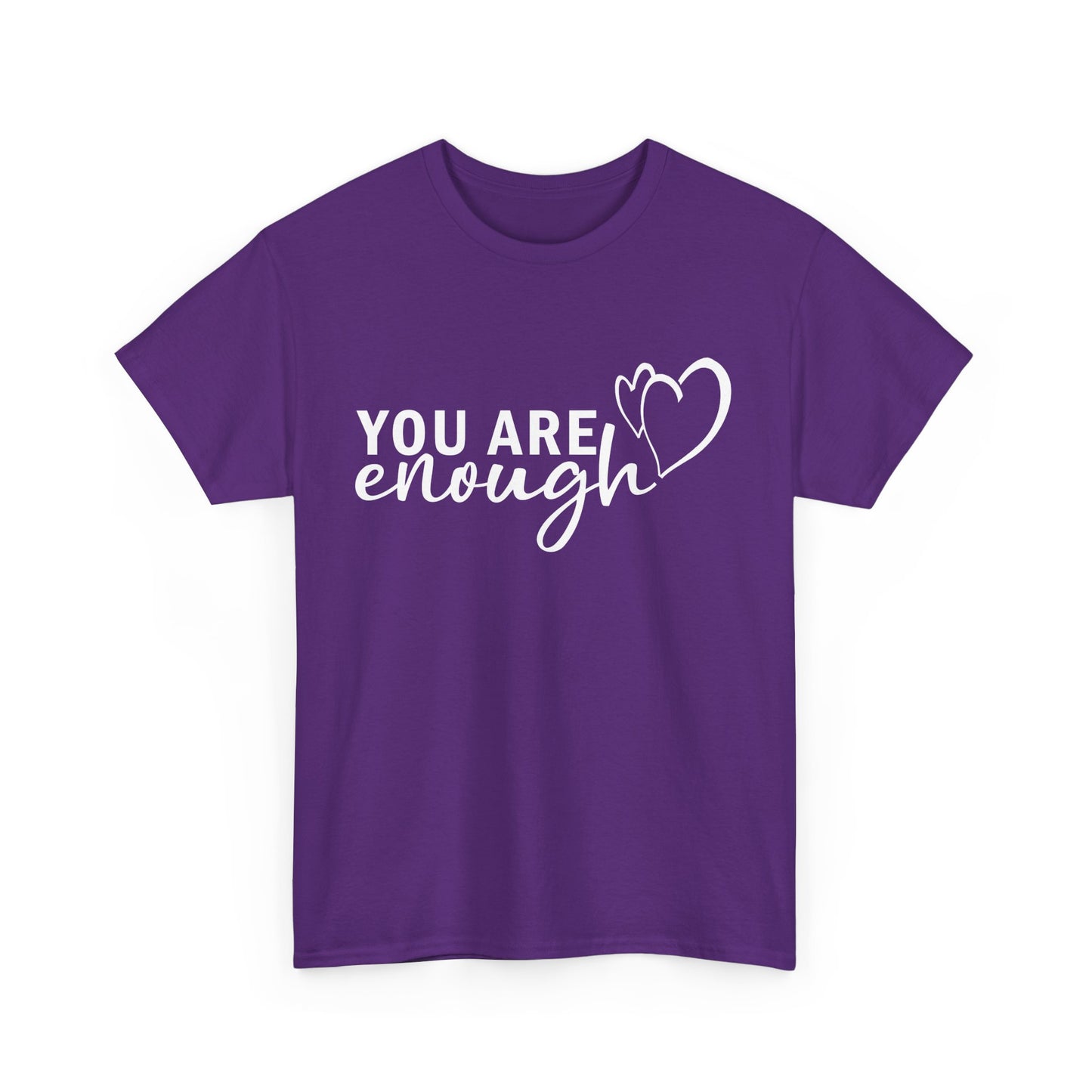 💖"You Are Enough" Heavy Cotton Tee - A Heartfelt Reminder