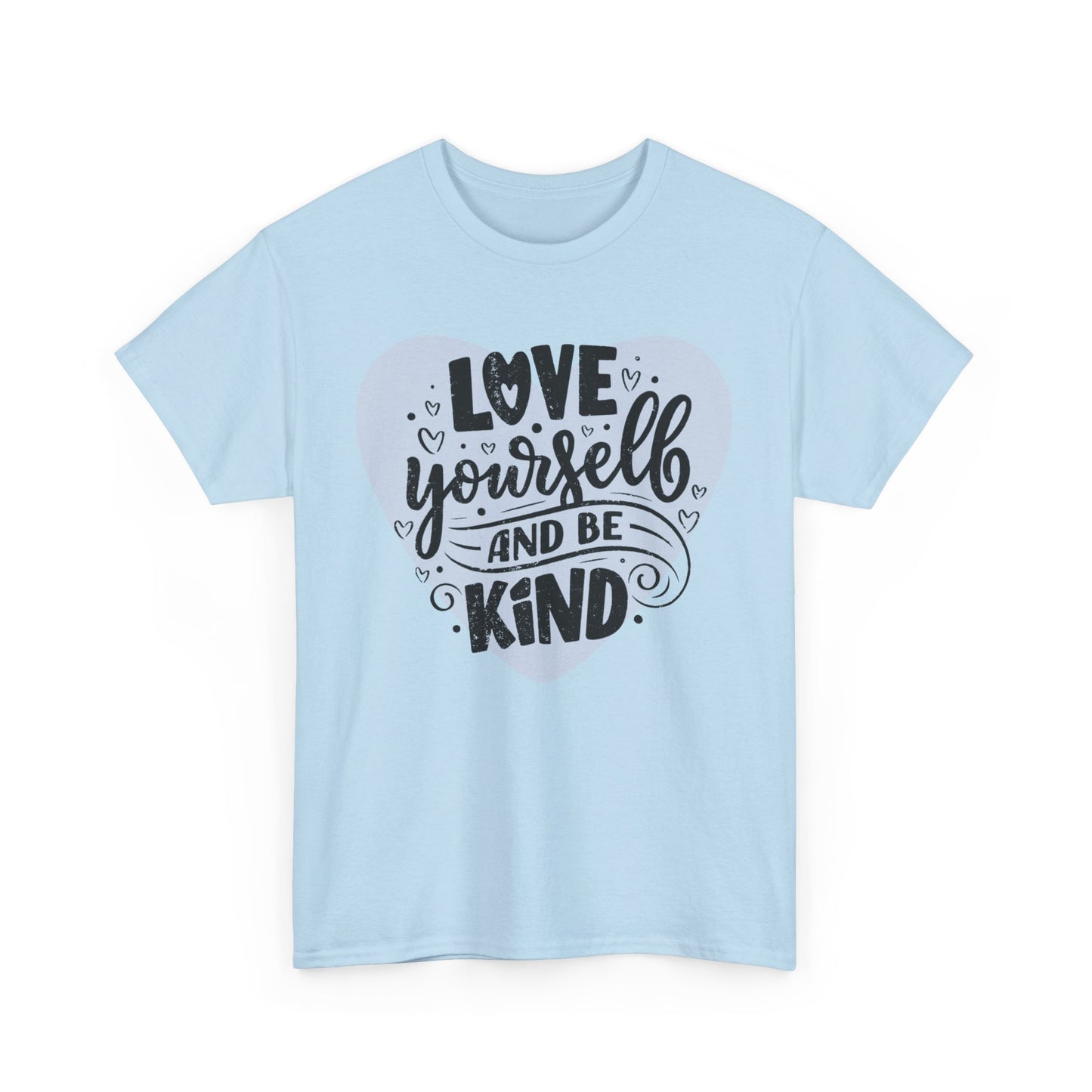 💖Heart Light Heavy Cotton Tee - Love Begins Within