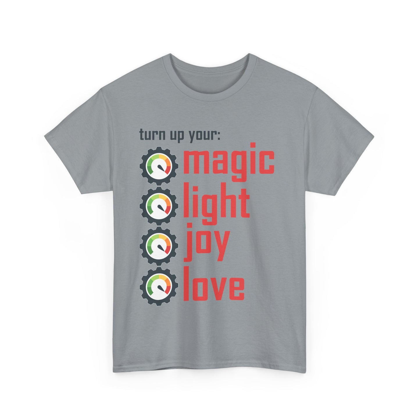 🌟Frequency Rising Heavy Cotton Tee - Turn It All the Way Up