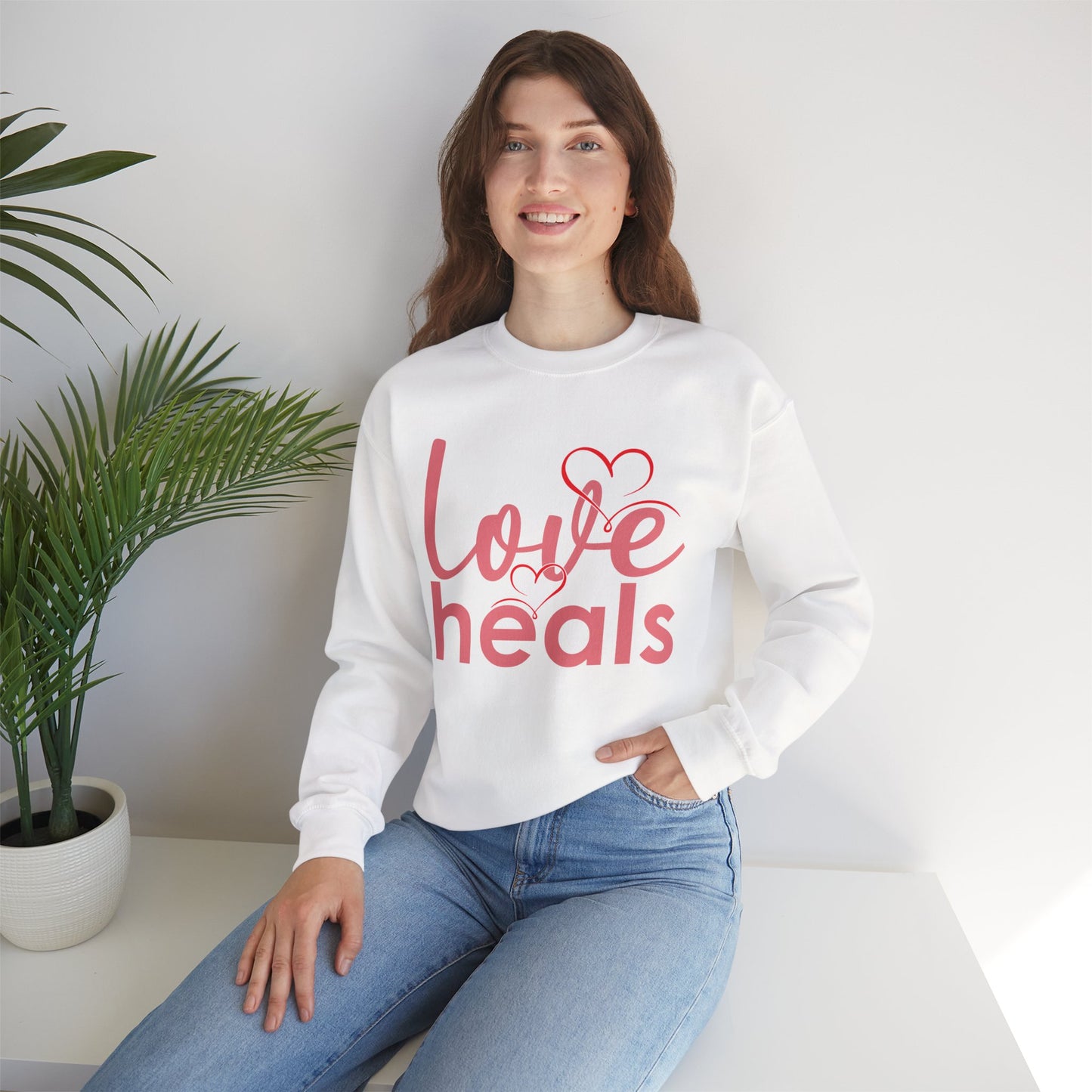 💗Love Heals - Heartlight Crewneck Sweatshirt