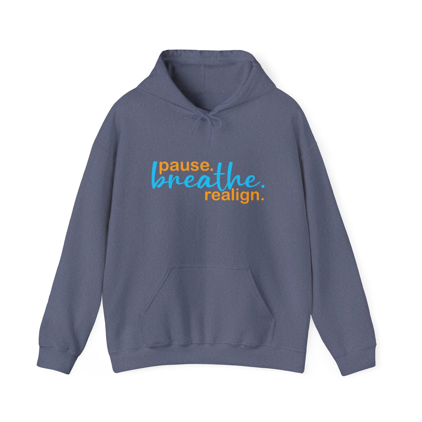 💛Mindful Pause Hooded Sweatshirt - "pause. breathe. realign."