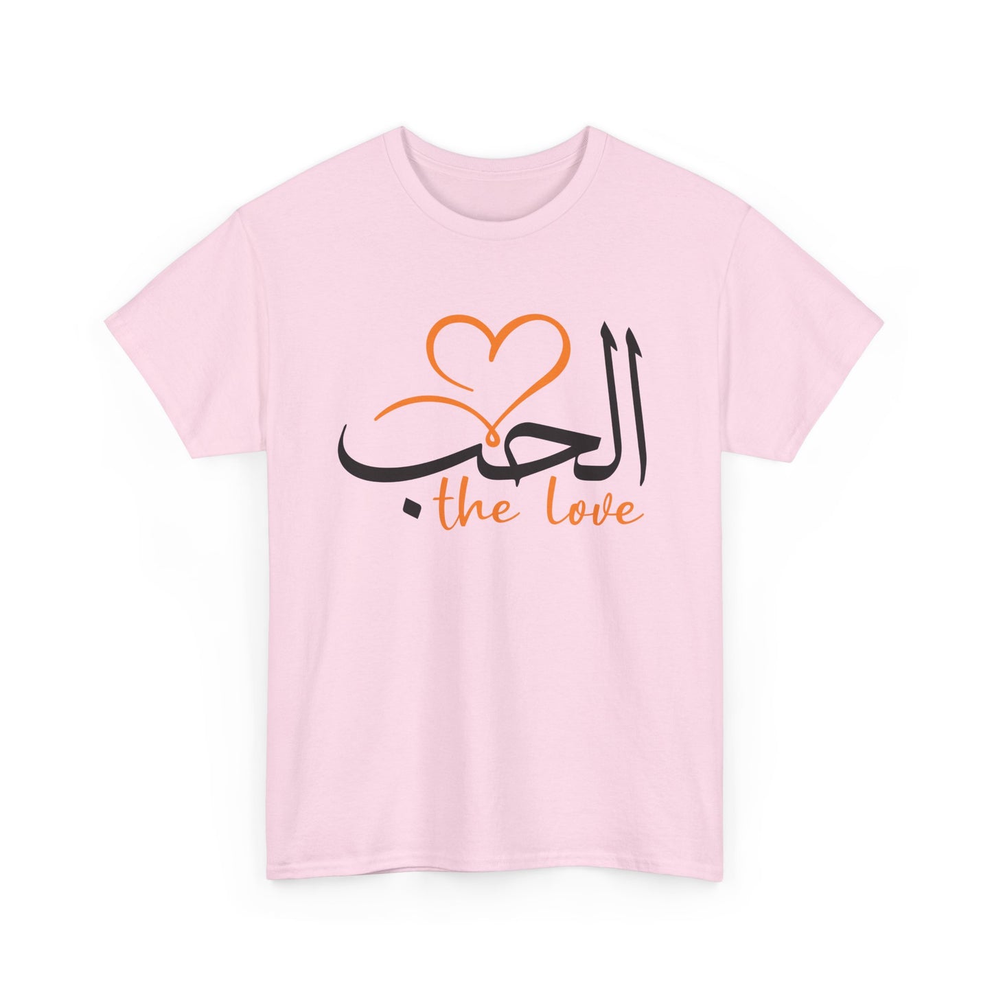 💖"The Love" Heavy Cotton Tee - Calligraphy Edition with Heart Accent