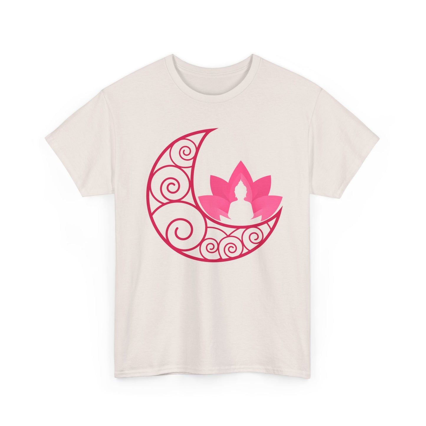 🌙Lunar Stillness Heavy Cotton Tee - Blossom Into Presence