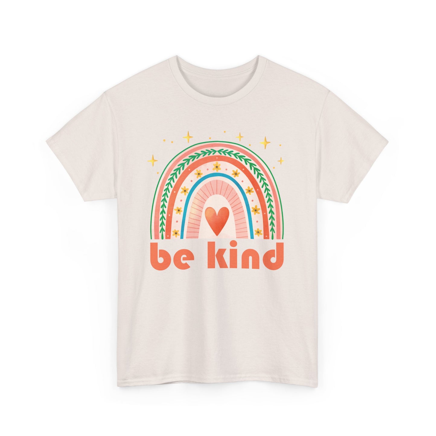 🌈Heart of Kindness Heavy Cotton Tee - Radiate Love in Every Hue