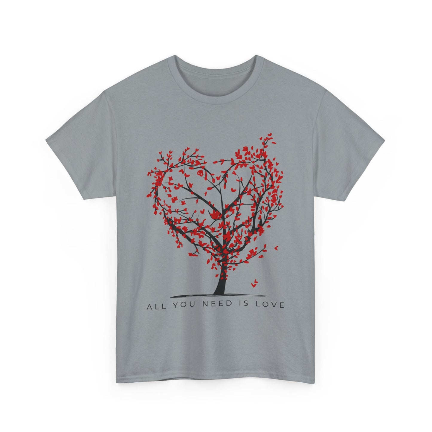 Rooted in Love - “All You Need is Love” - Love Tree Heavy Cotton Tee