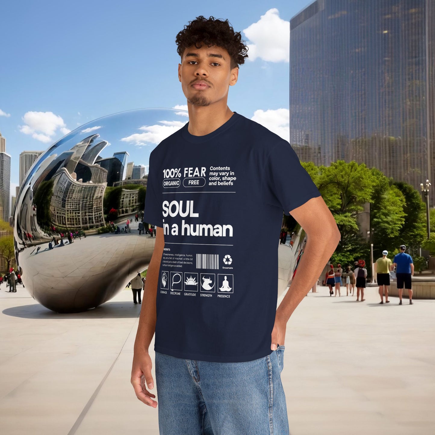 🜂 SOUL IN A HUMAN — The Human Blueprint Tee (Menaste Edition)