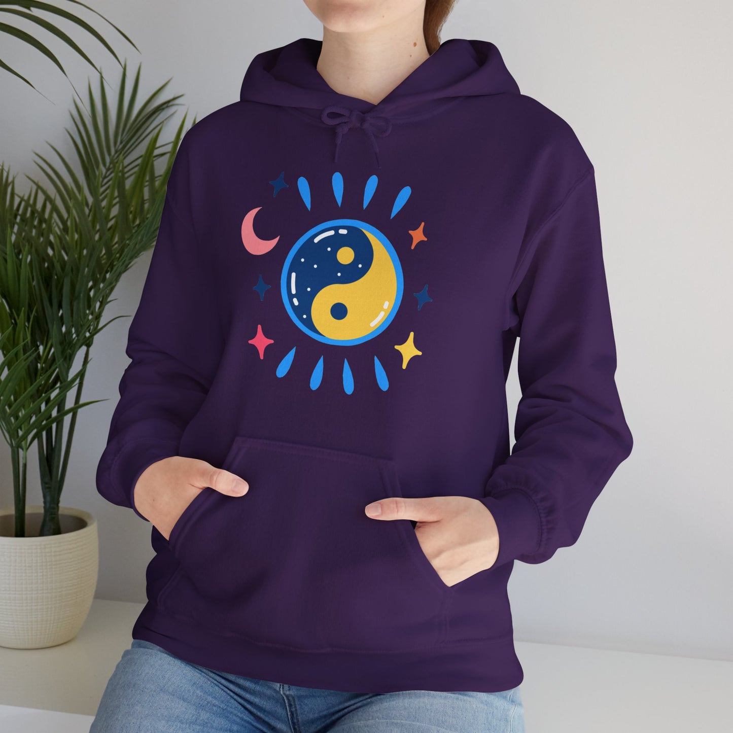 🌙Lunar Balance Hoodie - Wrapped in Cosmic Harmony ✨