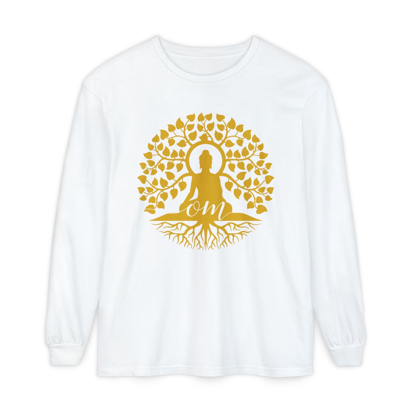 🧘‍♂️Rooted in OM - Buddha Tree Long Sleeve Tee