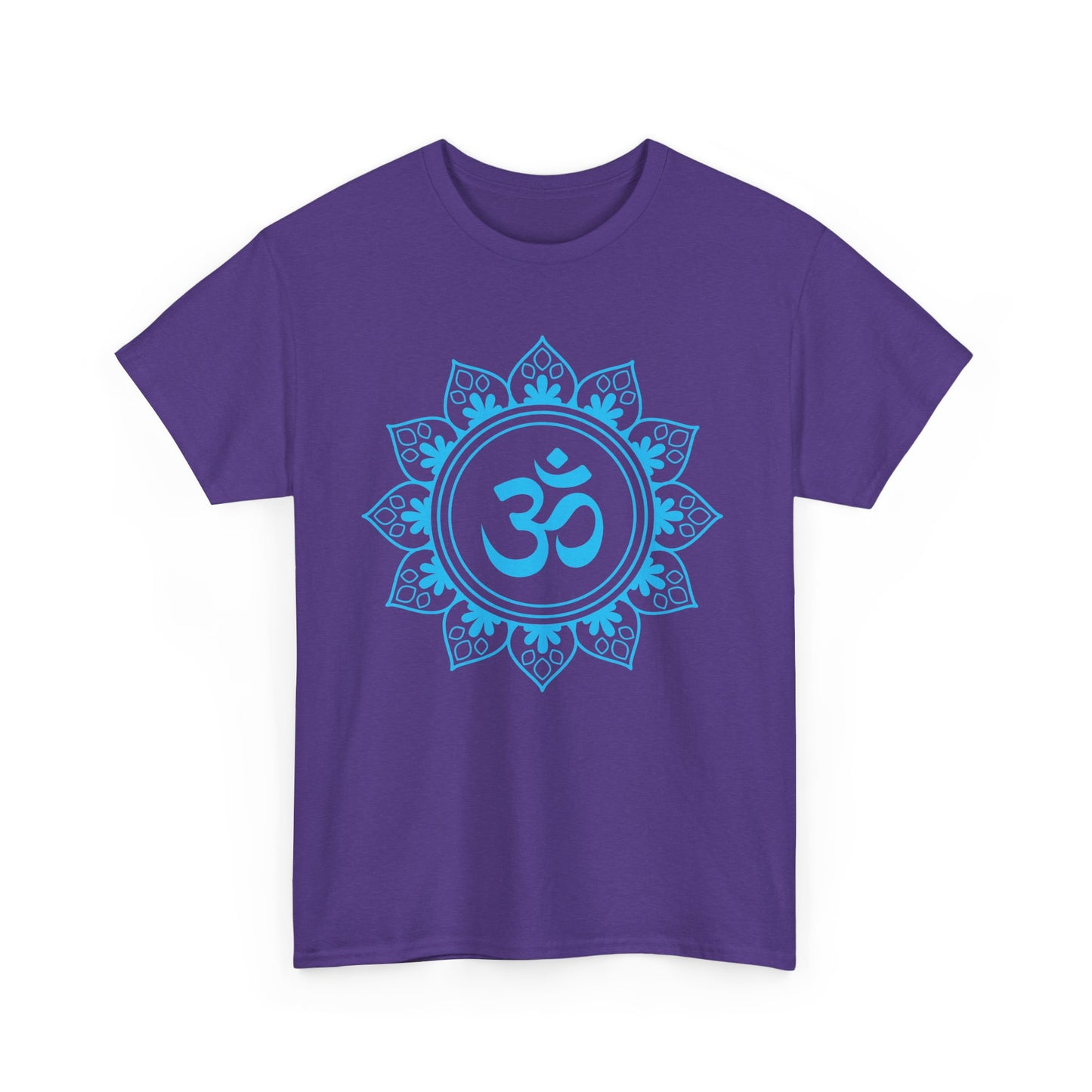Tranquil OM Mandala Heavy Cotton Tee - Embrace Peace Within