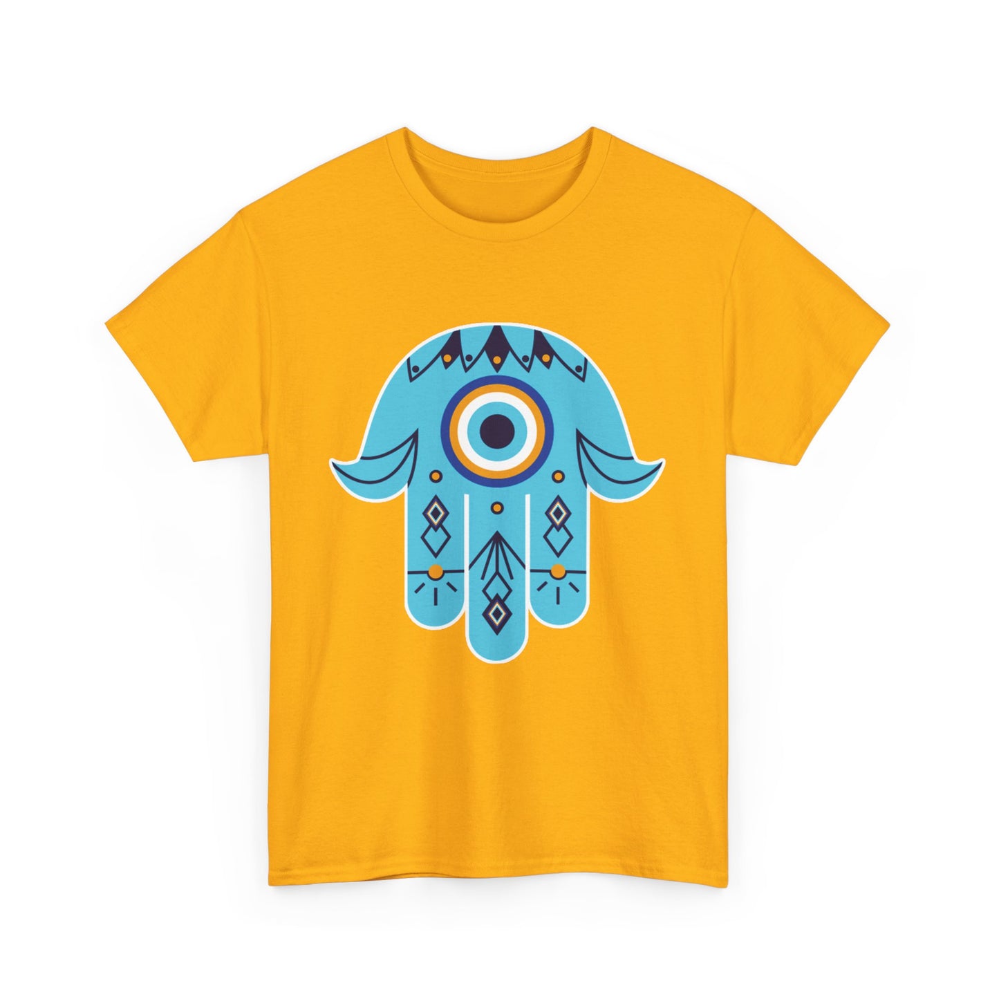 Hand of Protection - Hamsa Evil Eye Heavy Cotton Tee