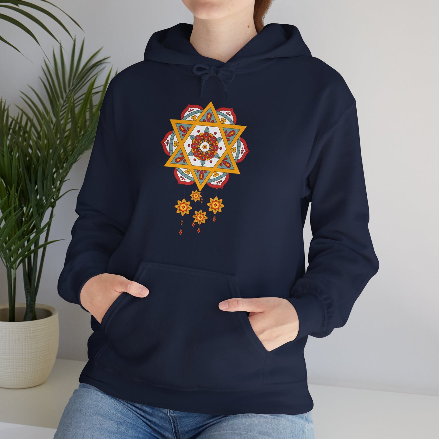 ✨Star Mandala Bloom Hoodie — Celestial Radiance Meets Earthly Grace🌸🌟🌀