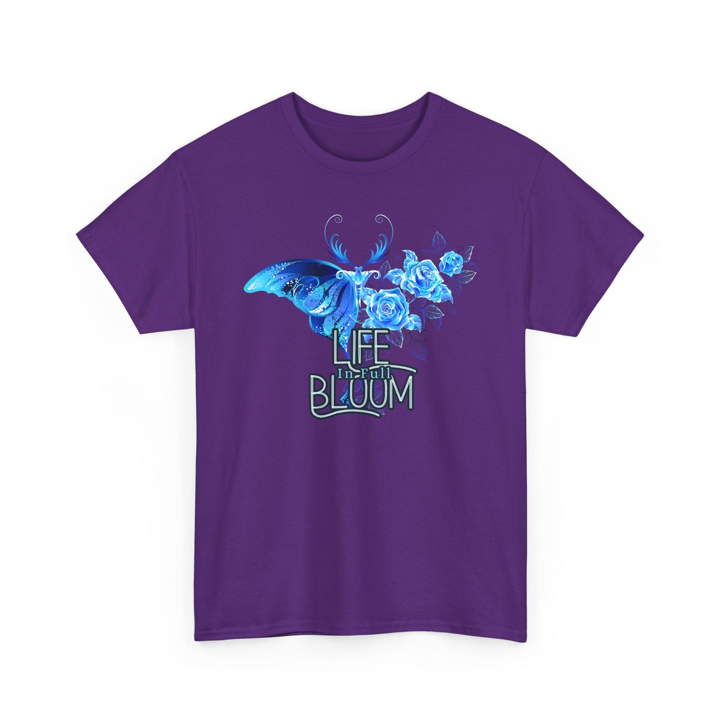 🦋Life in Full Bloom Heavy Cotton Tee - Rise, Bloom, Become
