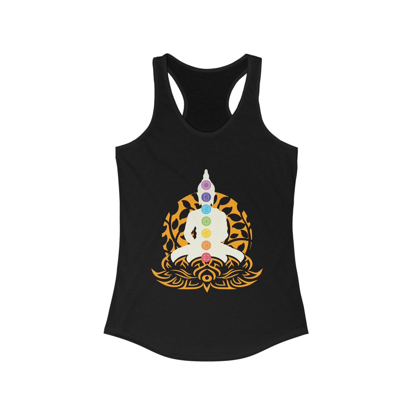 “Chakra Serenity” Racerback Tank – Center Your Energy in Style
