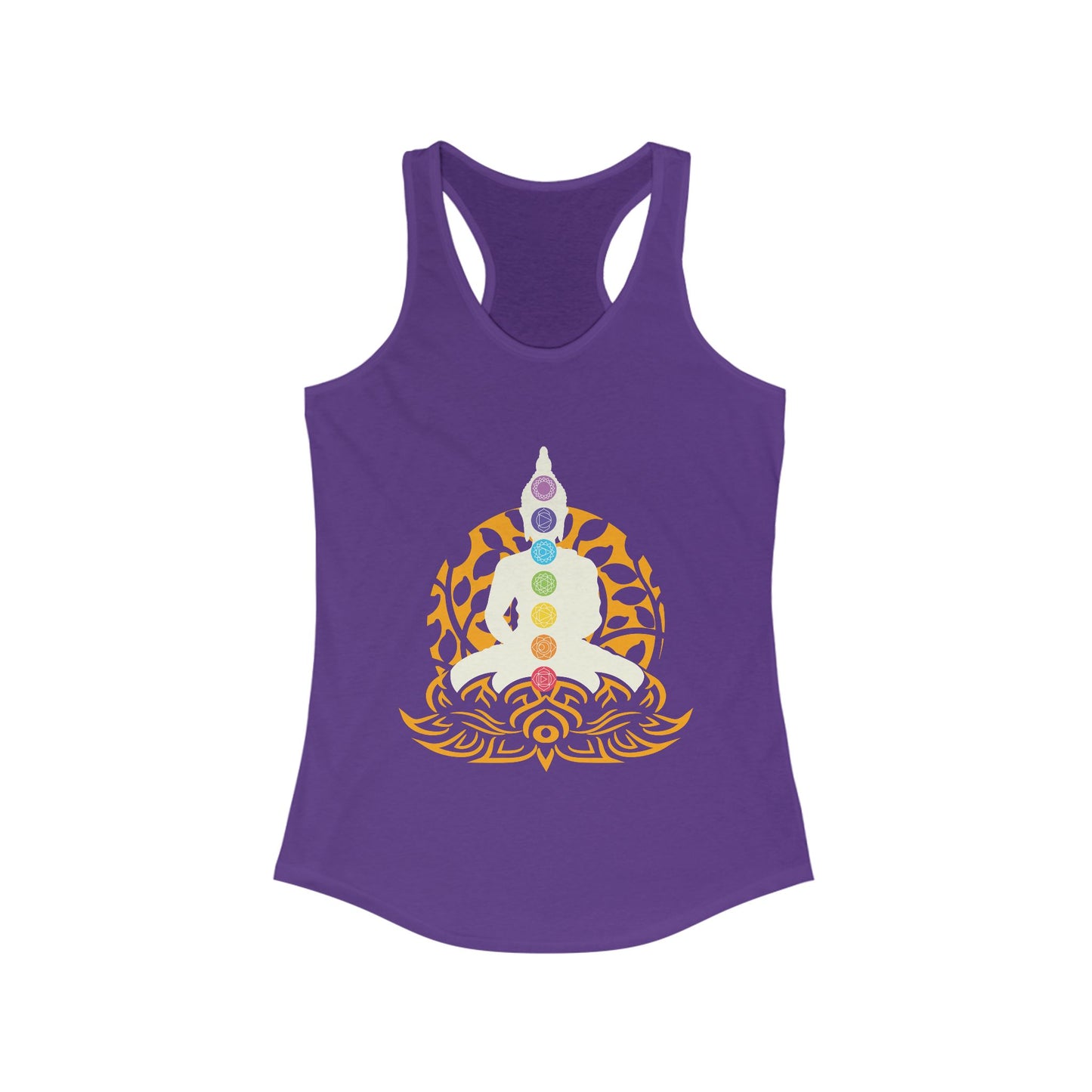 “Chakra Serenity” Racerback Tank – Center Your Energy in Style