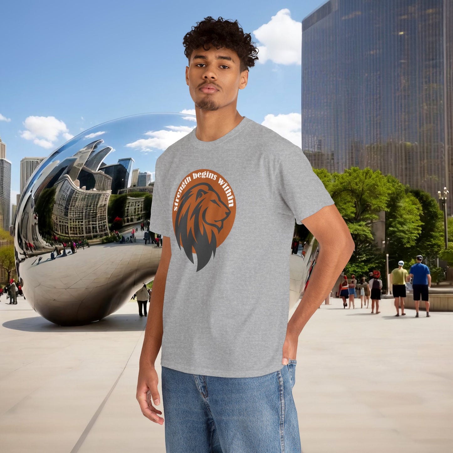 🔥🦁 “Strength Begins Within” — Menaste Lion Sigil Tee