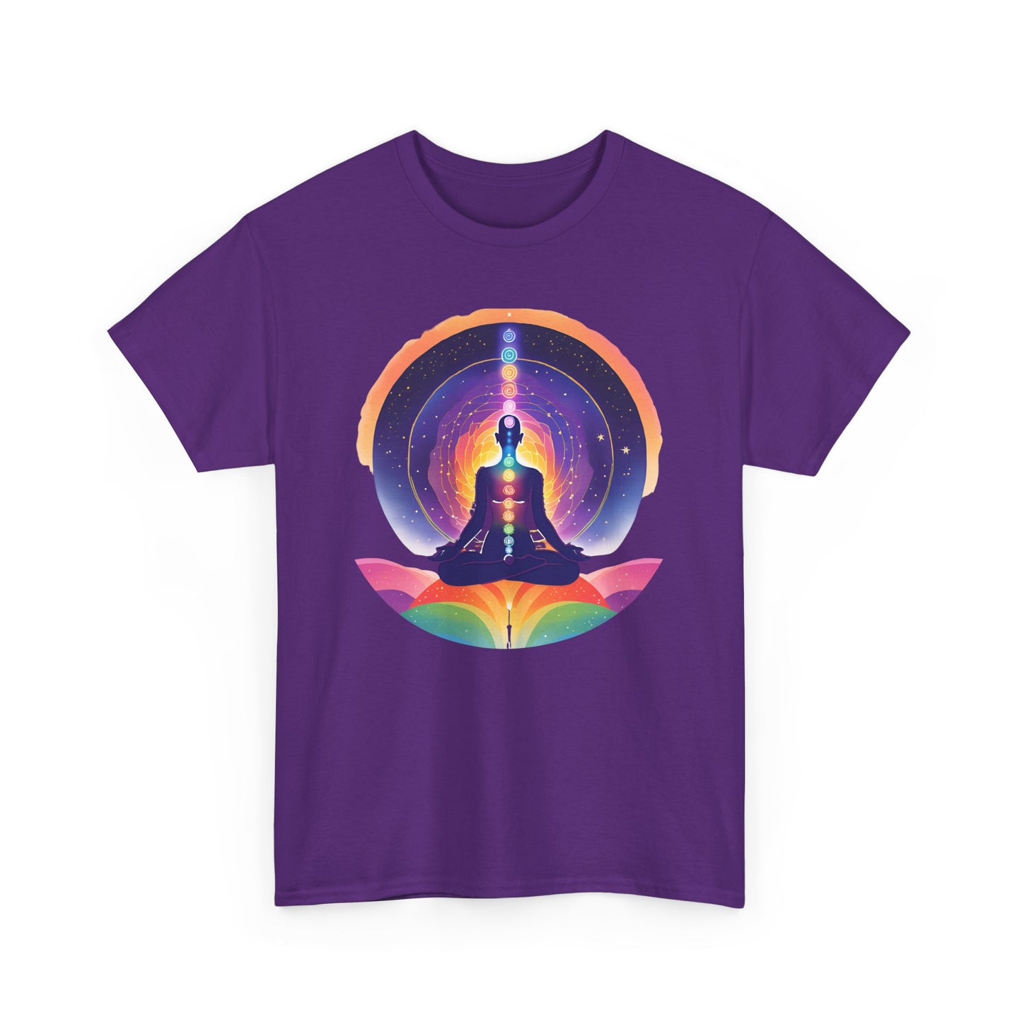 Chakra Universe Heavy Cotton Tee - Awakened Alignment