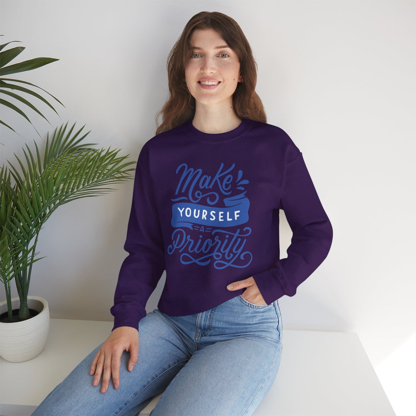 💖Sacred Reminder — You Matter, Too - Motivational Crewneck Sweatshirt