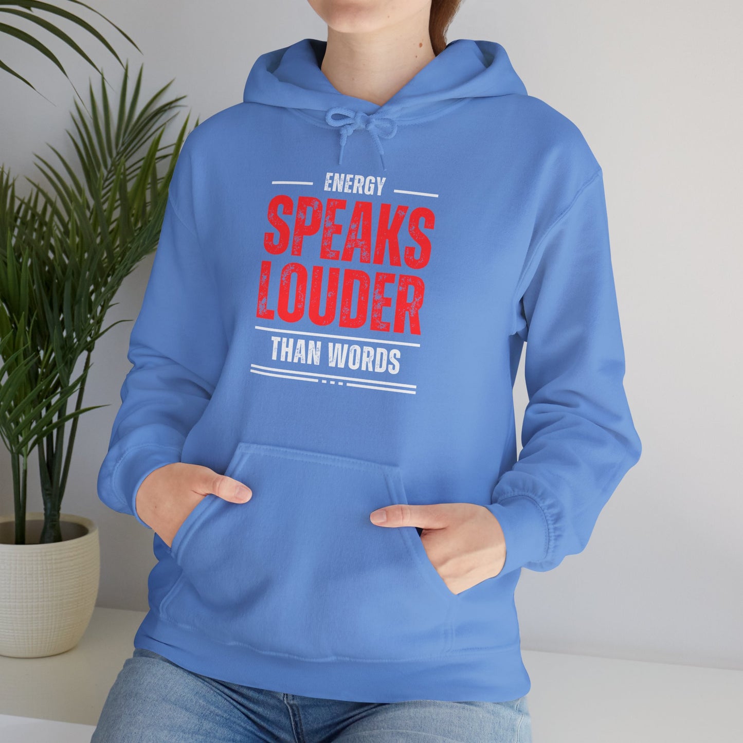 Energy Speaks Louder Than Words Hoodie – Cozy Spiritual Statement Wear✨