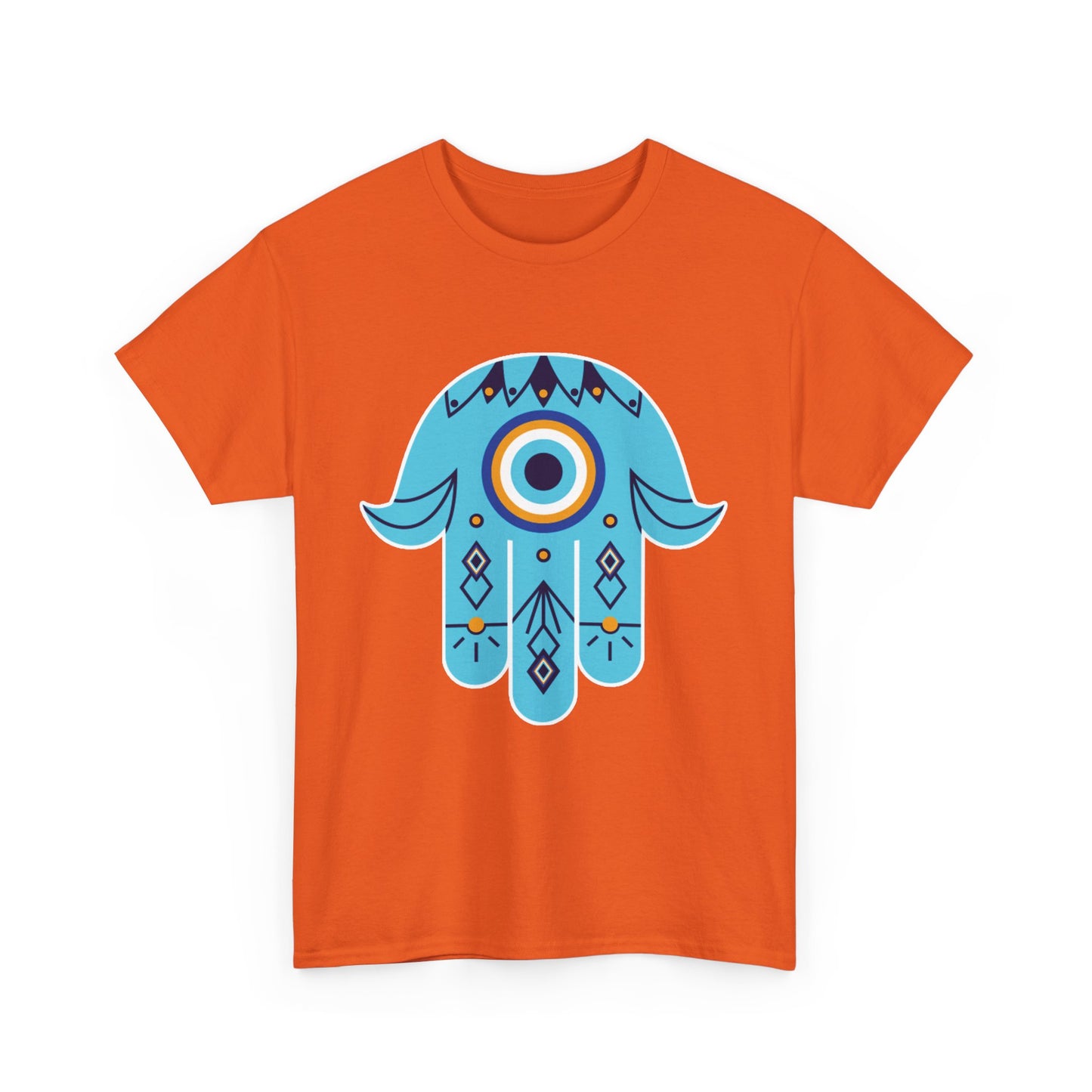 Hand of Protection - Hamsa Evil Eye Heavy Cotton Tee