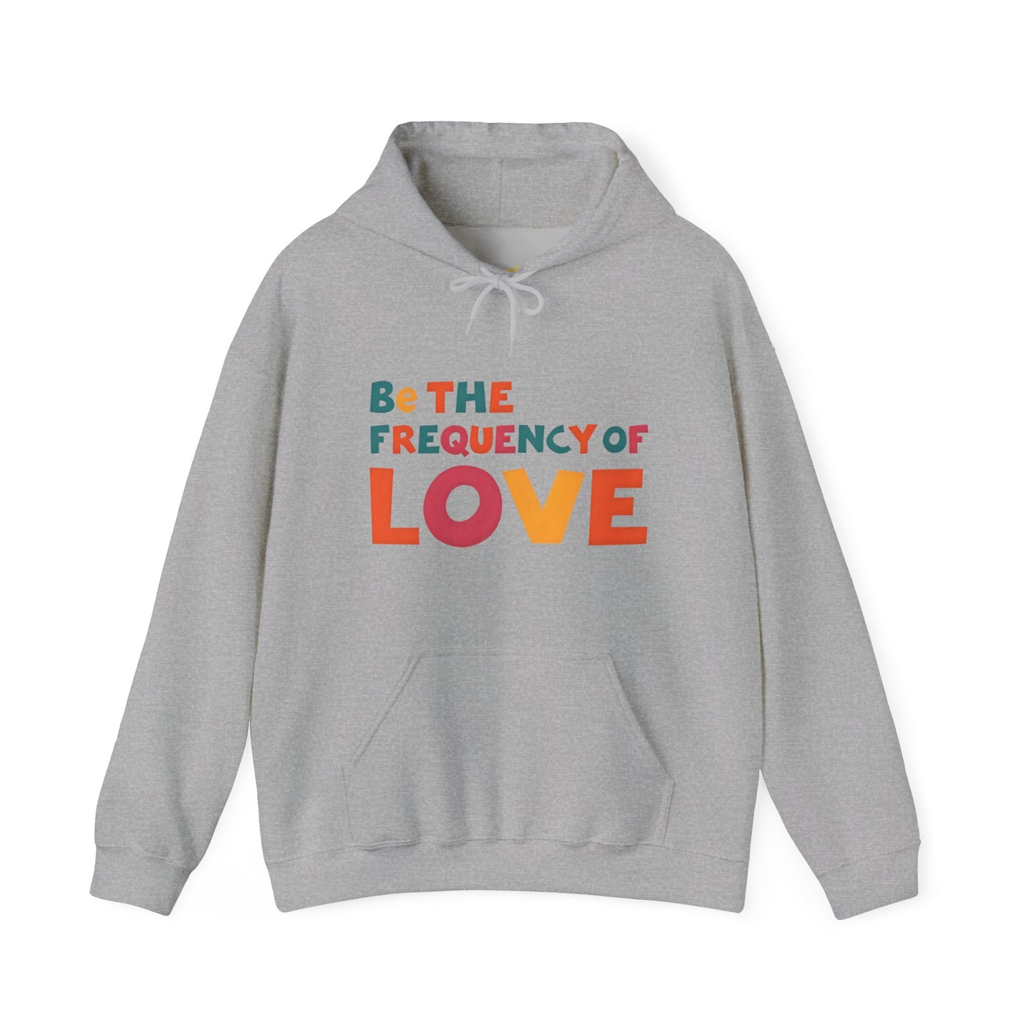 🌠Be the Frequency of Love Hoodie – Colorful Spiritual Vibes | Raise Your Energy Hoodie🌀💖