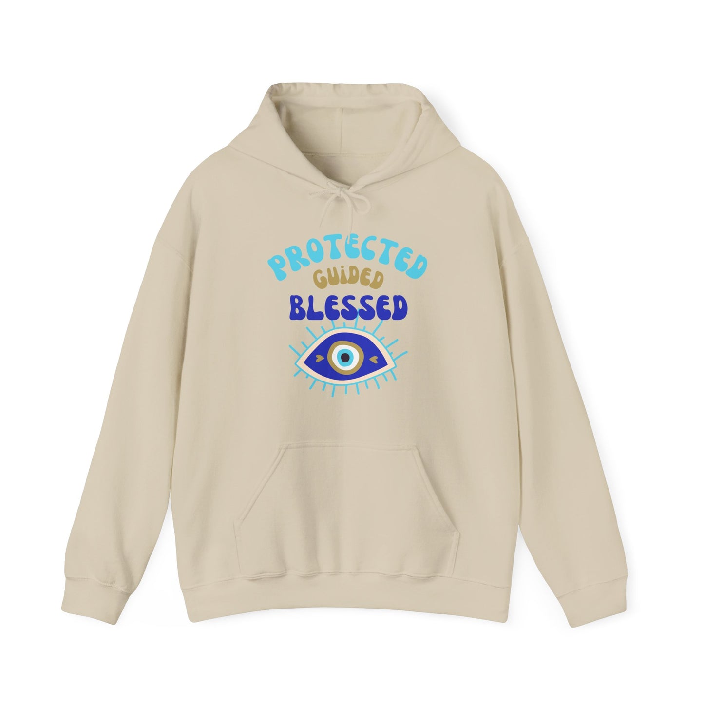 💙✨ Protected, Guided, Blessed Hoodie - Wear Your Shield of Light