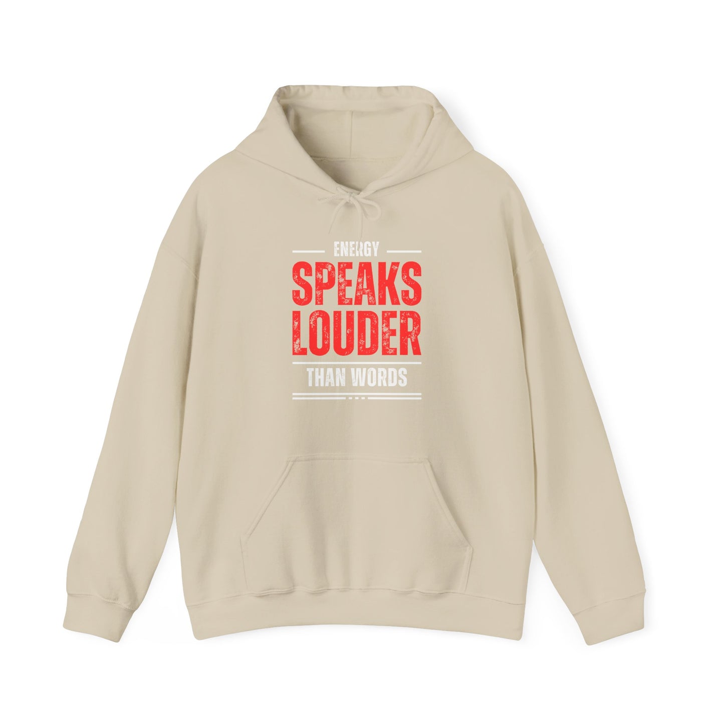 Energy Speaks Louder Than Words Hoodie – Cozy Spiritual Statement Wear✨