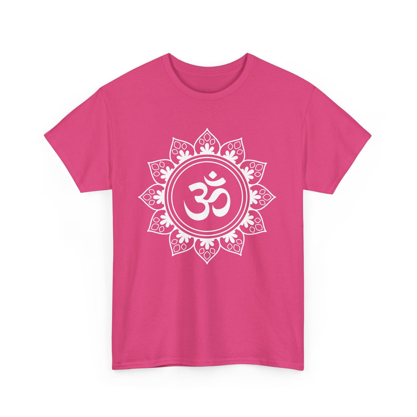Tranquil OM Mandala Heavy Cotton Tee - Embrace Peace Within