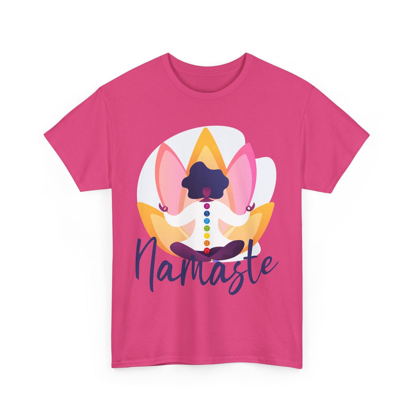 Namaste: The Goddess Chakra Heavy Cotton Tee - Radiate Inner Light
