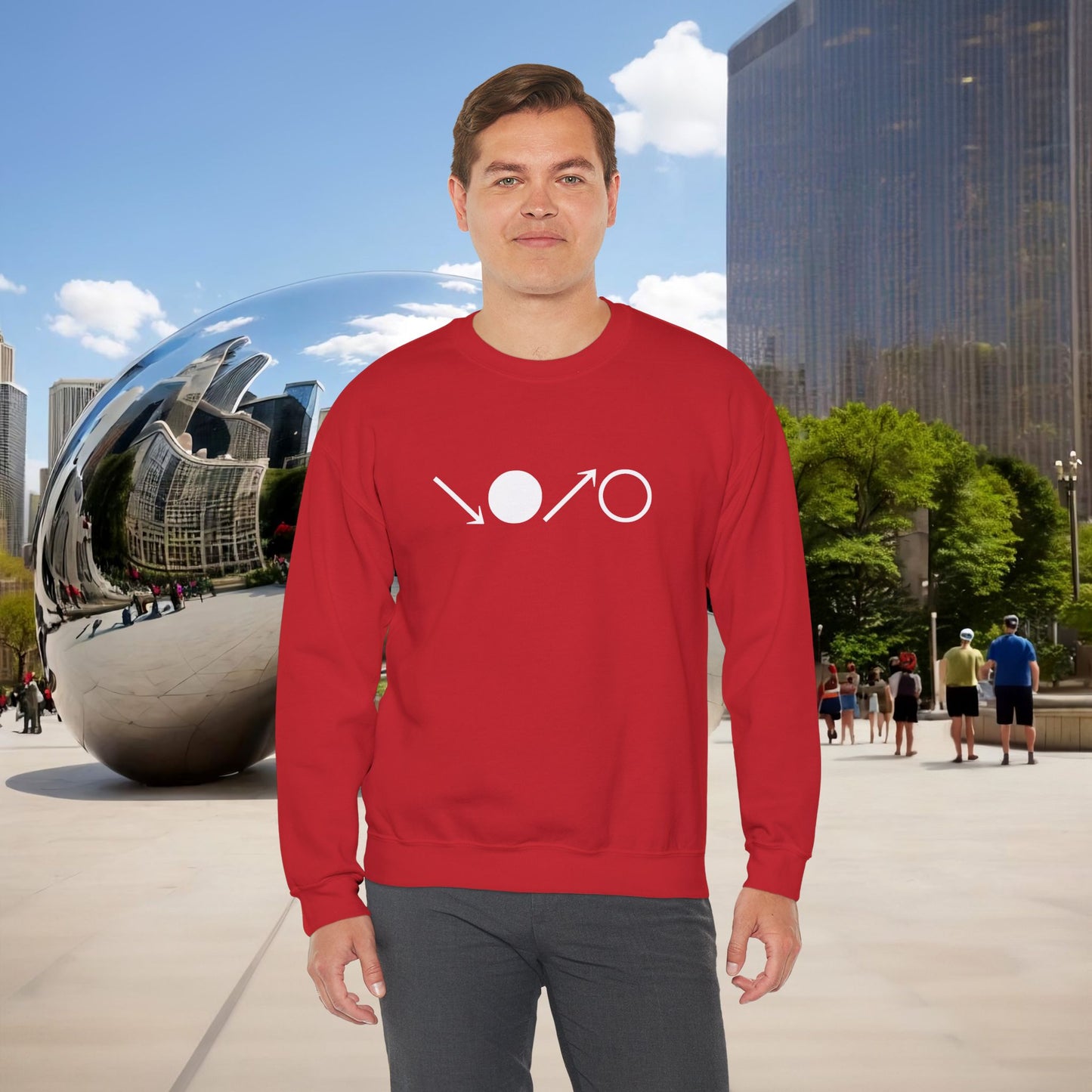 ↘•↗○ “The Breath Cycle” — Menaste Crewneck Sweatshirt