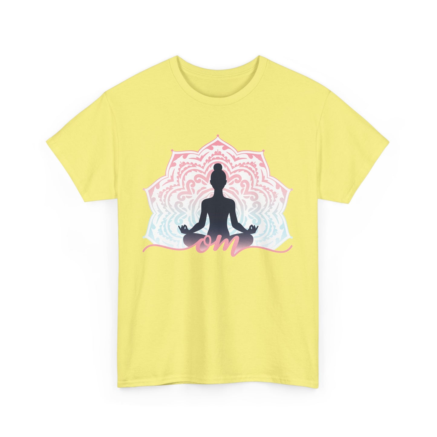 “Om Within” - Heavy Cotton Tee - Peaceful Presence & Mandala Energy