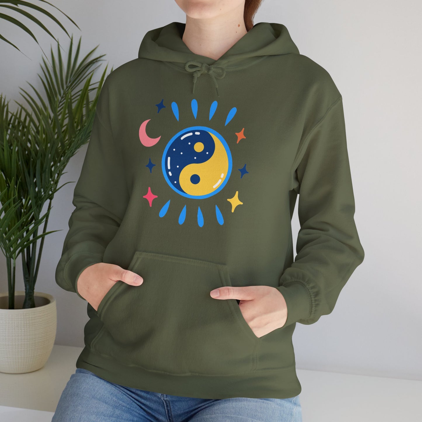 🌙Lunar Balance Hoodie - Wrapped in Cosmic Harmony ✨