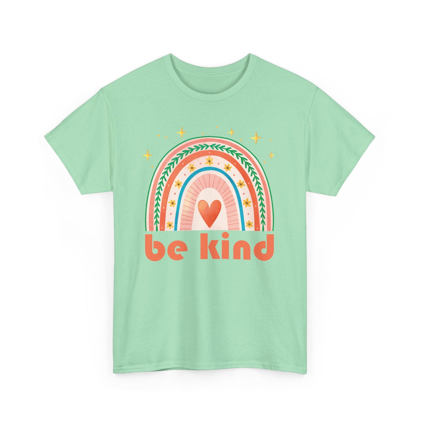 🌈Heart of Kindness Heavy Cotton Tee - Radiate Love in Every Hue
