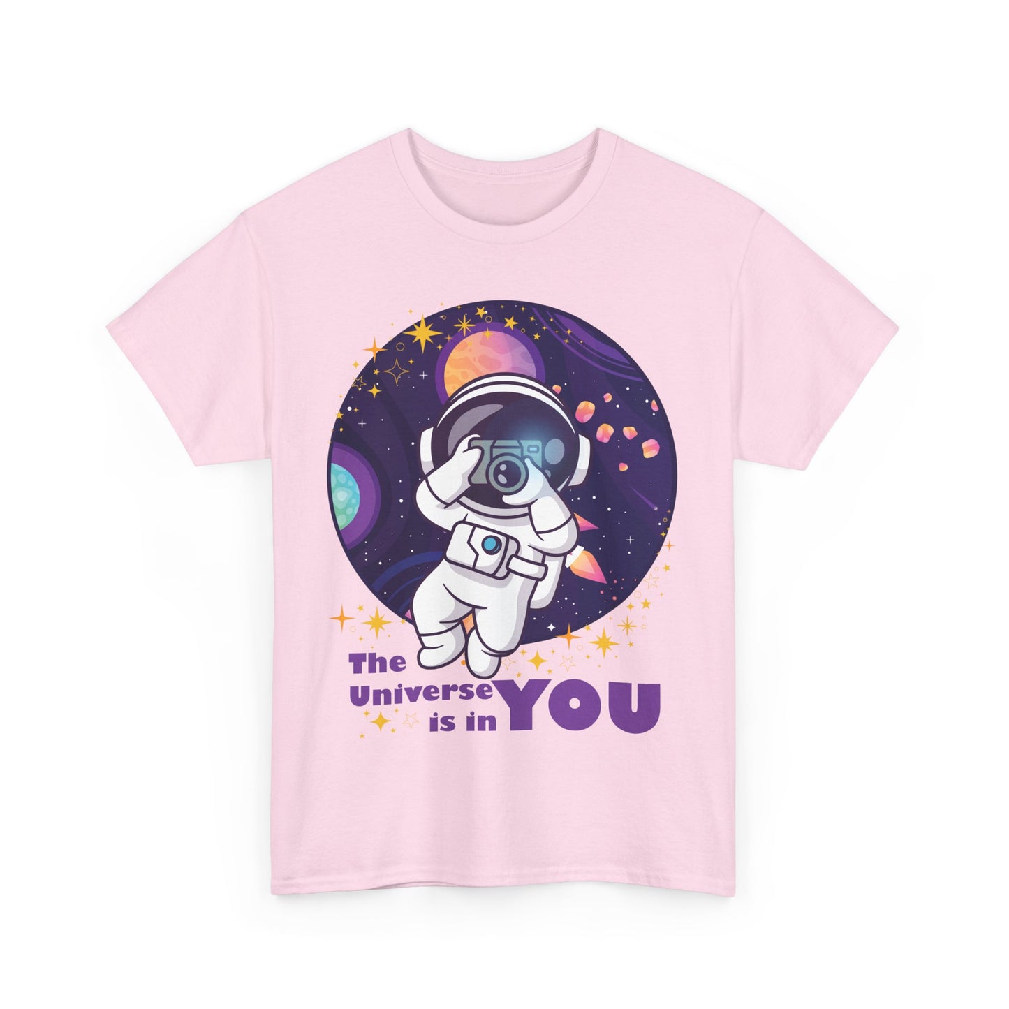 The Universe Is in You - Cosmic Explorer Heavy Cotton Tee